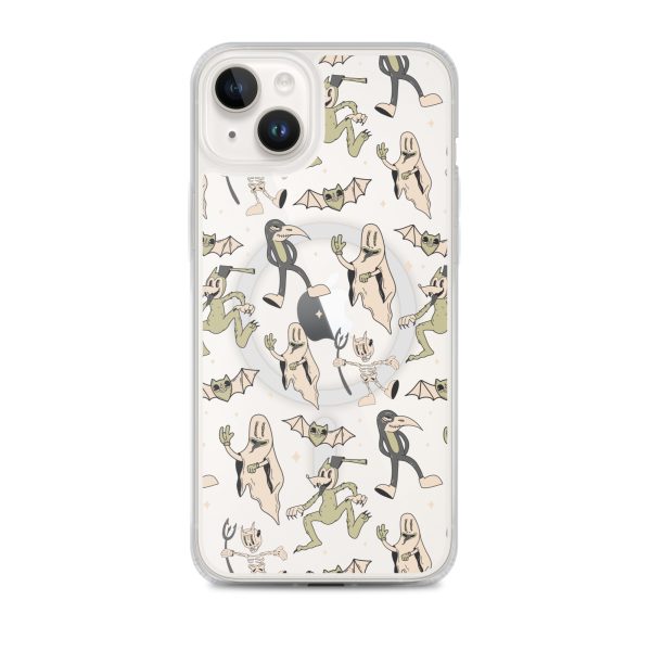 magsafe-clear-case-for-iphone-iphone-14-plus-front-6a53d3132dd1c.jpg Spooky Vintage Halloween iPhone MagSafe Clear Case