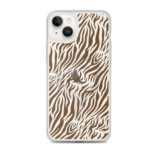 Tiger Print iPhone MagSafe Clear Case