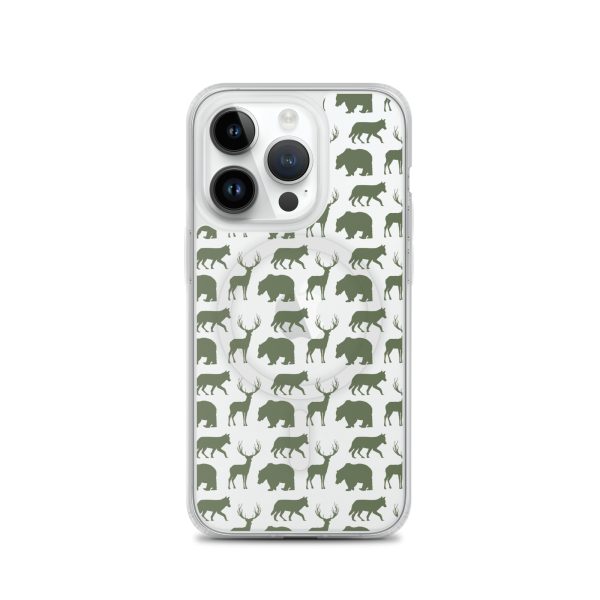 Animals Silhouette iPhone MagSafe Clear Case