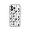 Black and White Halloween iPhone MagSafe Clear Case