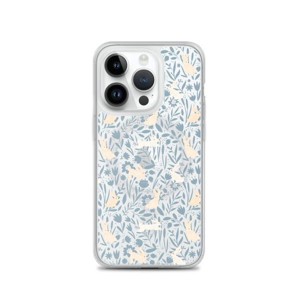 Easter Hopping Bunnies iPhone MagSafe Clear Case