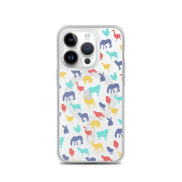 Farm Animals iPhone MagSafe Clear Case