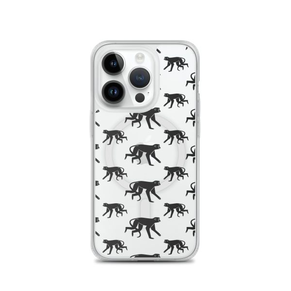 magsafe-clear-case-for-iphone-iphone-14-pro-front-6a53cc8d2a067.jpg Monkey Silhouette iPhone MagSafe Clear Case