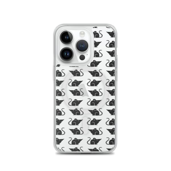 Rat Silhouette iPhone MagSafe Clear Case