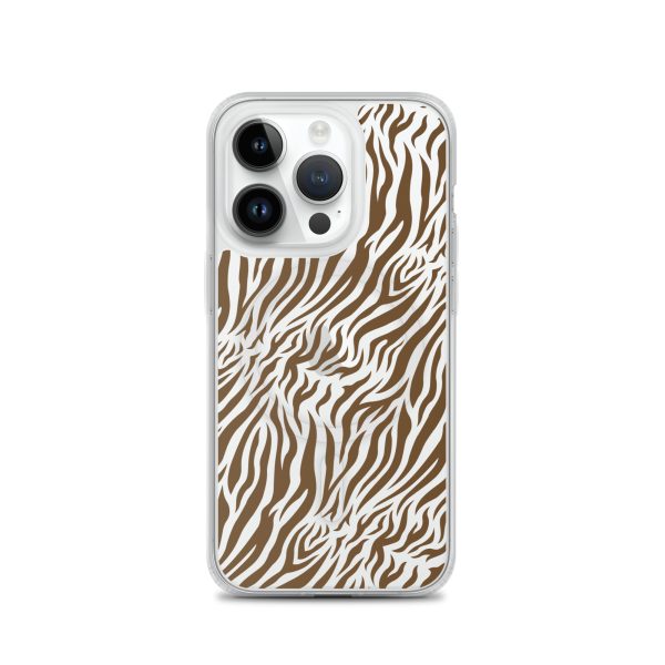 Tiger Print iPhone MagSafe Clear Case