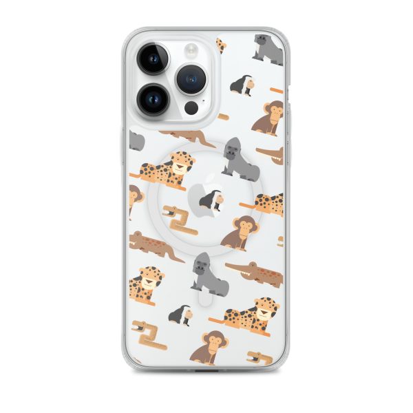 African Jungle Animals iPhone Magsafe Clear Case