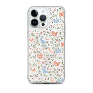 Bunnies and Hens Easter iPhone MagSafe Clear Case