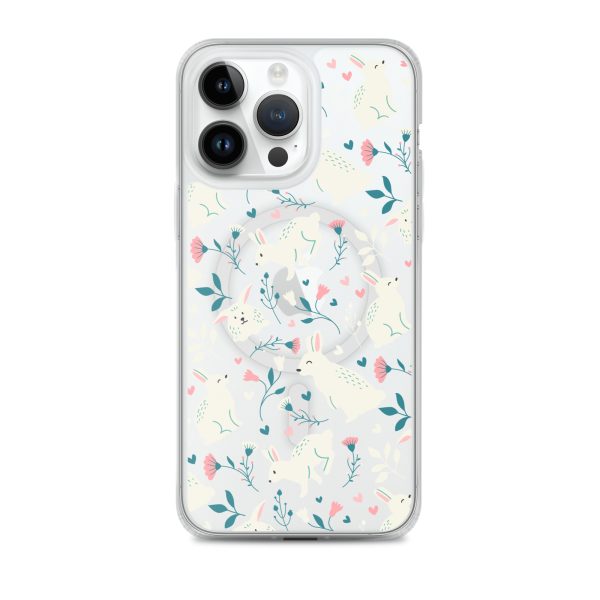 magsafe-clear-case-for-iphone-iphone-14-pro-max-front-6a53c3dc39bd1.jpg Easter Cute Rabbits iPhone MagSafe Clear Case