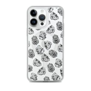 Illustrated Gorilla Seamless iPhone MagSafe Clear Case