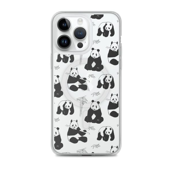 magsafe-clear-case-for-iphone-iphone-14-pro-max-front-6a53cdc29d193.jpg Panda Bears Bamboo iPhone MagSafe Clear Case