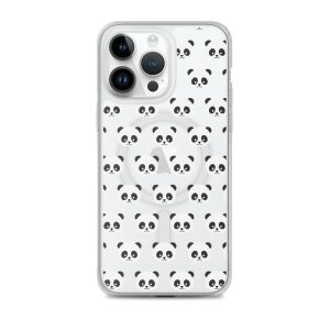 Panda Bears iPhone MagSafe Clear Case
