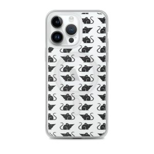 Rat Silhouette iPhone MagSafe Clear Case