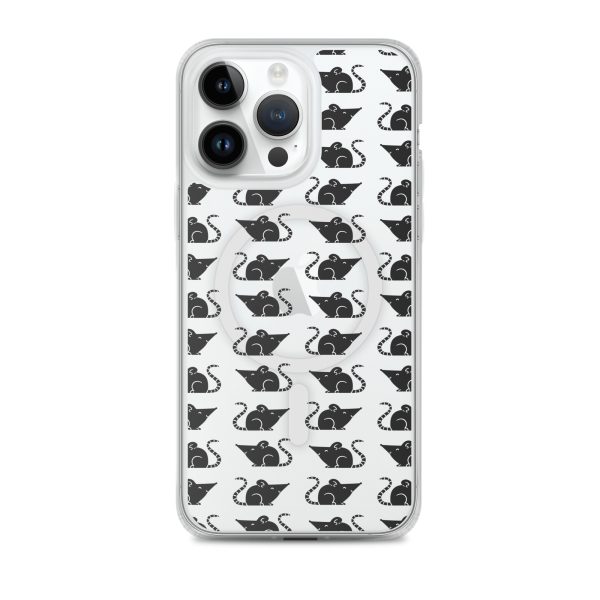 Rat Silhouette iPhone MagSafe Clear Case