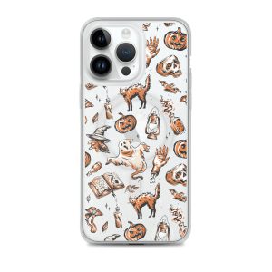Vintage Halloween iPhone MagSafe Clear Case