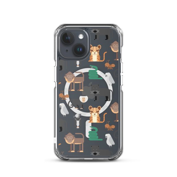 Amazon Jungle Animals iPhone MagSafe Clear Case