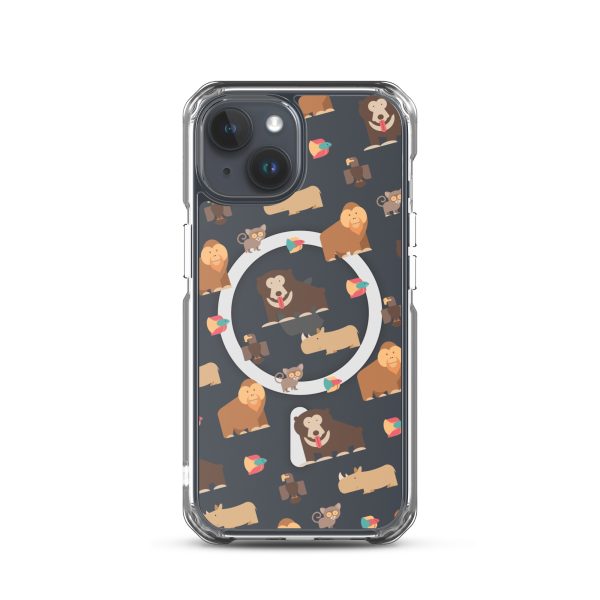 Asian Jungle Animals iPhone MagSafe Clear Case