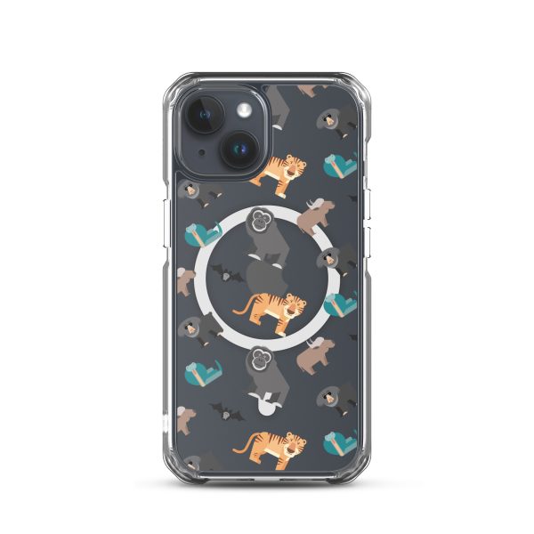 Asian Jungle Animals iPhone MagSafe Clear Case