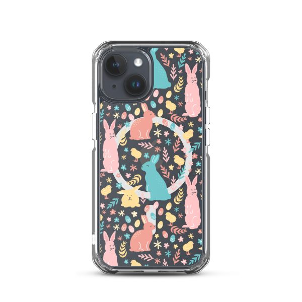 Colorful Easter iPhone MagSafe Clear Case