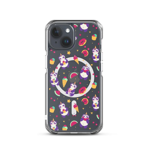 Cute Panda Sweets iPhone MagSafe Clear Case