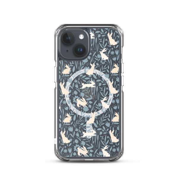 Easter Hopping Bunnies iPhone MagSafe Clear Case