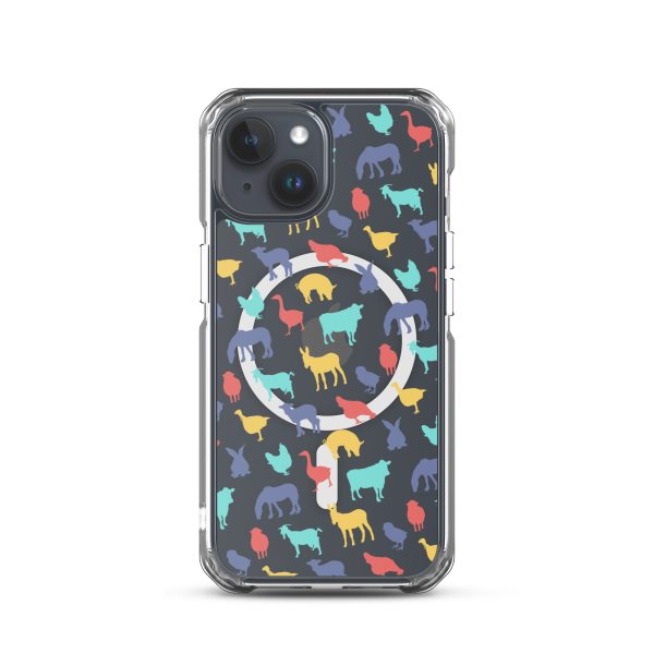 Farm Animals iPhone MagSafe Clear Case