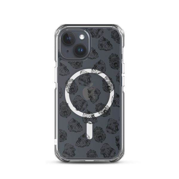Illustrated Gorilla Seamless iPhone MagSafe Clear Case