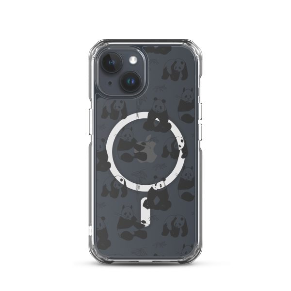 magsafe-clear-case-for-iphone-iphone-15-front-6a53cdc29e1f0.jpg Panda Bears Bamboo iPhone MagSafe Clear Case