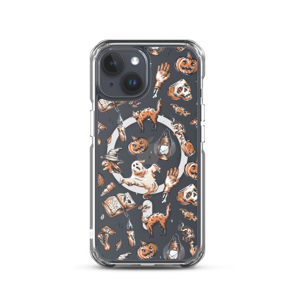 Vintage Halloween iPhone MagSafe Clear Case