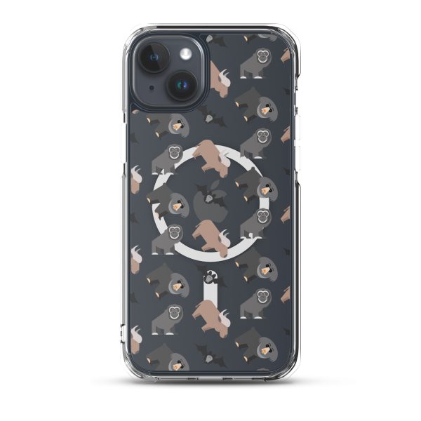 Asian Jungle Animal iPhone MagSafe Clear Case