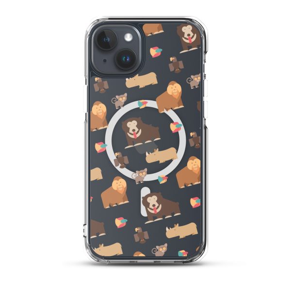 Asian Jungle Animals iPhone MagSafe Clear Case