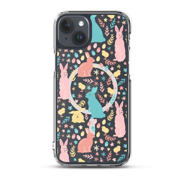 Colorful Easter iPhone MagSafe Clear Case