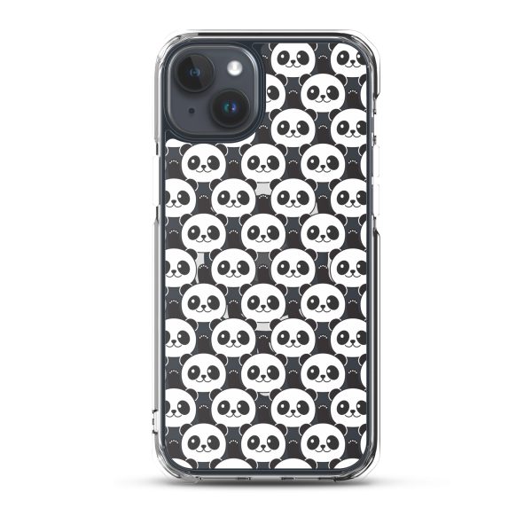 Cute Panda Bears iPhone MagSafe Clear Case