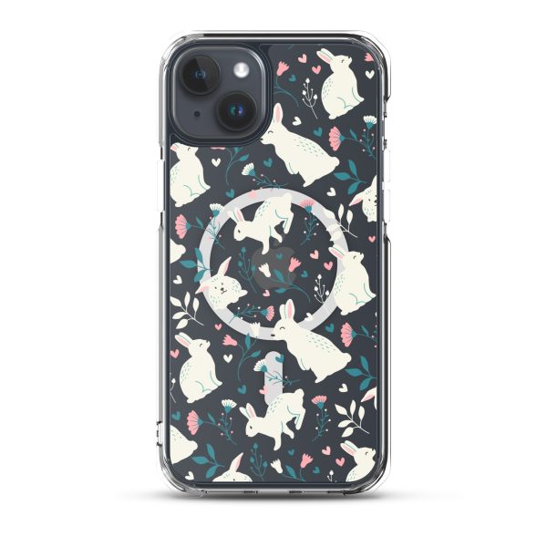 magsafe-clear-case-for-iphone-iphone-15-plus-front-6a53c3dc3a69e.jpg Easter Cute Rabbits iPhone MagSafe Clear Case
