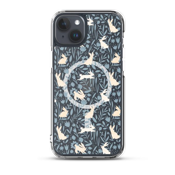 Easter Hopping Bunnies iPhone MagSafe Clear Case