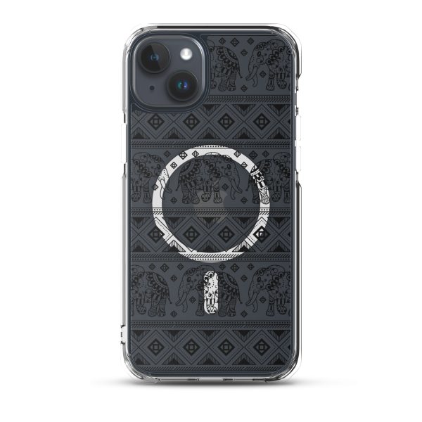 magsafe-clear-case-for-iphone-iphone-15-plus-front-6a53c9b5223de.jpg Elephant Mandala iPhone MagSafe Clear Case