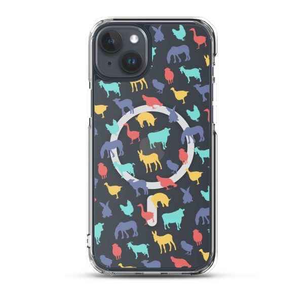 Farm Animals iPhone MagSafe Clear Case