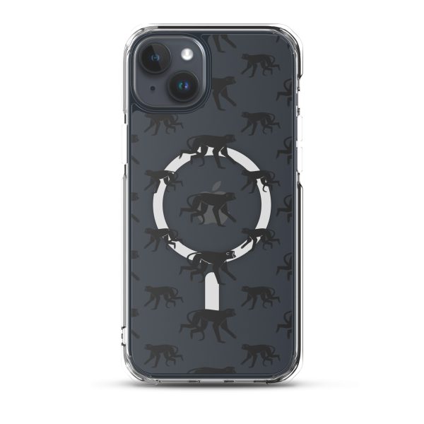 magsafe-clear-case-for-iphone-iphone-15-plus-front-6a53cc8d2a104.jpg Monkey Silhouette iPhone MagSafe Clear Case
