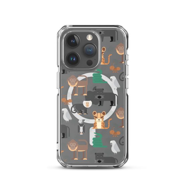 Amazon Jungle Animals iPhone MagSafe Clear Case