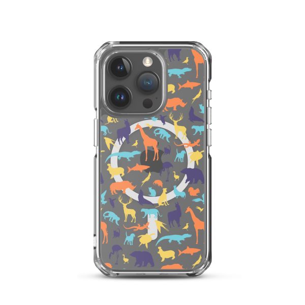 Animal Silhouette iPhone MagSafe Clear Case