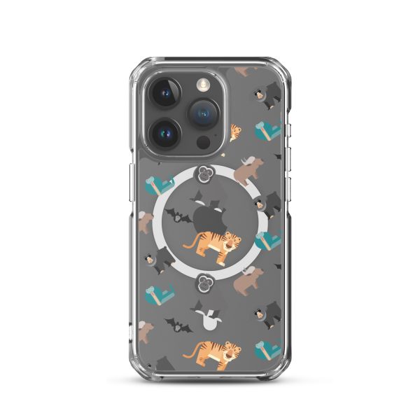 Asian Jungle Animals iPhone MagSafe Clear Case