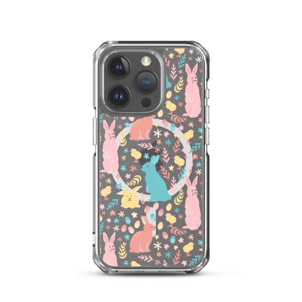 Colorful Easter iPhone MagSafe Clear Case