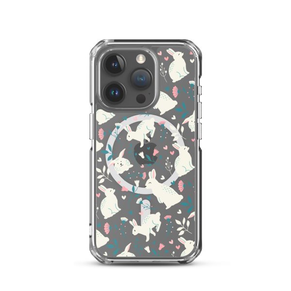 magsafe-clear-case-for-iphone-iphone-15-pro-front-6a53c3dc3a74e.jpg Easter Cute Rabbits iPhone MagSafe Clear Case