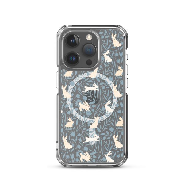 Easter Hopping Bunnies iPhone MagSafe Clear Case