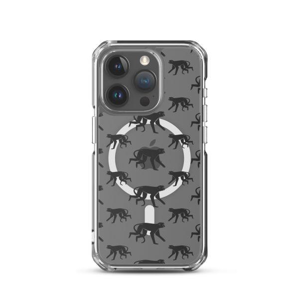 magsafe-clear-case-for-iphone-iphone-15-pro-front-6a53cc8d2a19e.jpg Monkey Silhouette iPhone MagSafe Clear Case