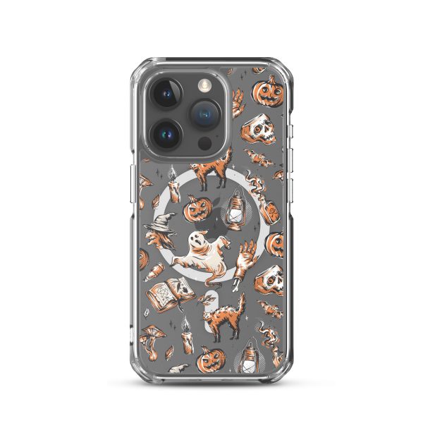 Vintage Halloween iPhone MagSafe Clear Case