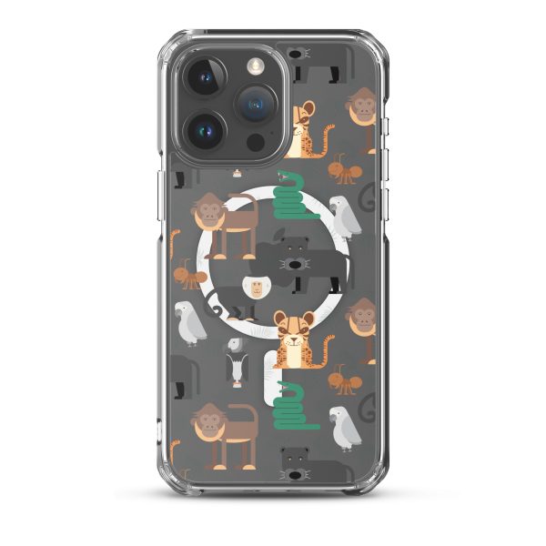 Amazon Jungle Animals iPhone MagSafe Clear Case