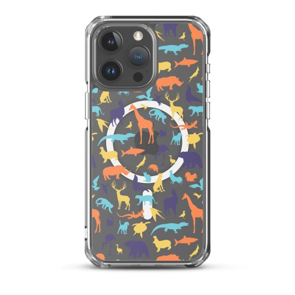 Animal Silhouette iPhone MagSafe Clear Case