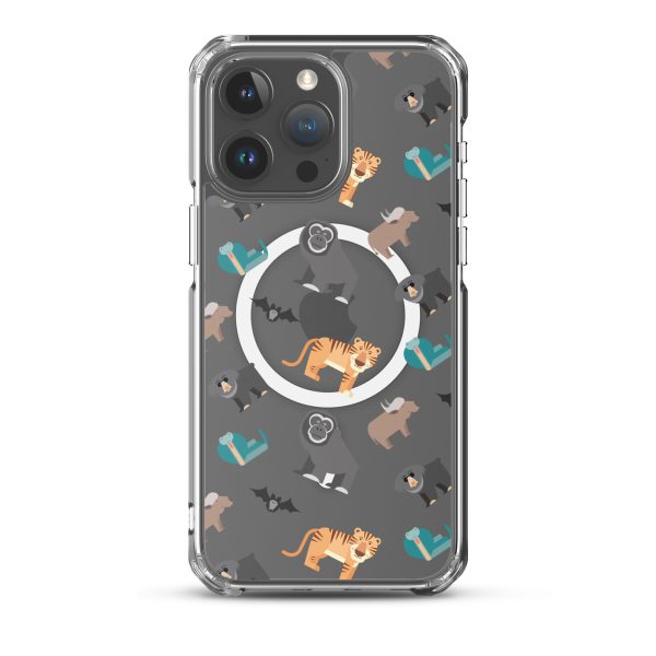 Asian Jungle Animals iPhone MagSafe Clear Case