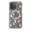 Colorful Bunnies Easter iPhone MagSafe Clear Case
