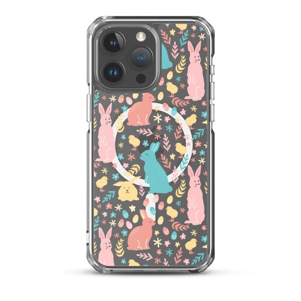 Colorful Easter iPhone MagSafe Clear Case